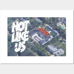 Not like us drakes house Posters and Art